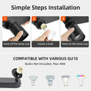DecorBites™ LED Track Spot Light GU10 Bulb Replacement Spotlight for Bedroom Corridor Shop