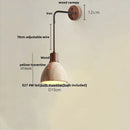 Modern beige travertine stone wall lamp stair light