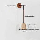 Modern beige travertine stone wall lamp stair light