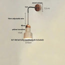 Modern beige travertine stone wall lamp stair light