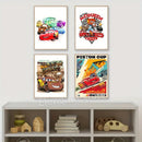 DecorBites™ Lightning McQueen Cartoon Car Art Prints