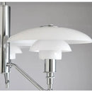Sleek chrome lotus glass chandelier three light dining room pendant light