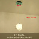 DecorBites™ Lotus Glass Pendant Lamp: Elegant Pink Lotus Lighting for Home Decor