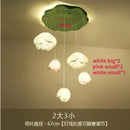 DecorBites™ Lotus Glass Pendant Lamp: Elegant Pink Lotus Lighting for Home Decor