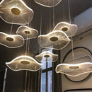 Modern gold lotus leaf pendant light dining room chandelier