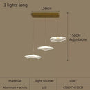 Modern gold lotus leaf pendant light dining room chandelier