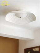 Modern white lotus leaf ceiling light for living room