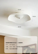 Modern white lotus leaf ceiling light for living room