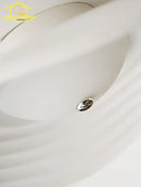 Modern white lotus leaf ceiling light for living room