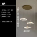 Modern white and gold lotus leaf chandelier living room pendant light