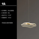Modern white and gold lotus leaf chandelier living room pendant light
