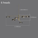 DecorBites™ Lotus Leaf Glass Ceiling Chandelier for Bedroom Living Room Hall Lighting