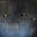 DecorBites™ Lotus Leaf Glass Iron Chandelier for Bedroom Living Room Hall Lighting