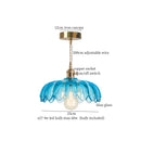 Japanese brass leaf glass led pendant light dining room