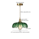 Japanese brass leaf glass led pendant light dining room