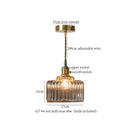 Japanese brass leaf glass led pendant light dining room