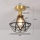 DecorBites™ Lotus Leaf LED Ceiling Lamp Purple Glass Nordic Copper Interior Lighting
