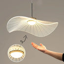 Modern minimalist white lotus leaf led chandelier living room pendant light