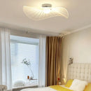 Modern minimalist white lotus leaf led chandelier living room pendant light