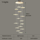 White and gold decorbites lotus leaf nordic chandelier dining room