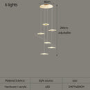 White and gold decorbites lotus leaf nordic chandelier dining room
