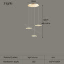 White and gold decorbites lotus leaf nordic chandelier dining room