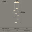 White and gold decorbites lotus leaf nordic chandelier dining room