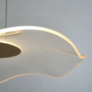 Modern white mesh lotus leaf pendant light for living room