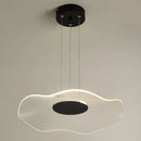 Modern white mesh lotus leaf pendant light for living room