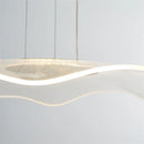 Modern white mesh lotus leaf pendant light for living room