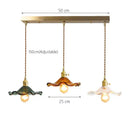 Modern green lotus leaf pendant light for dining room