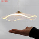 DecorBites™ Lotus Leaf Single Pendant Lamp: Modern LED Nordic Art Decor for Various Rooms