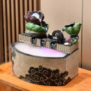 DecorBites™ Lotus Leaf Water Feature: Feng Shui Fish Tank Circulation Wheel for Housewarming