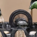 DecorBites™ Lotus Leaf Water Feature: Feng Shui Fish Tank Circulation Wheel for Housewarming