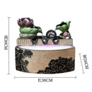 DecorBites™ Lotus Leaf Water Feature: Feng Shui Fish Tank Circulation Wheel for Housewarming
