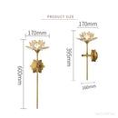 DecorBites™ Lotus LED Crystal Wall Lamp: Chinese Style Bedroom & Living Room Decor