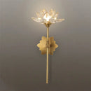 DecorBites™ Lotus LED Crystal Wall Lamp: Chinese Style Bedroom & Living Room Decor