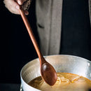 DecorBites™ Lotus Wooden Spoon: Eco-Friendly Long Handle Salad Cooking Utensil