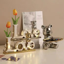 DecorBites™ Love Bear 3D Ceramic Christmas Decoration Ornaments Festive Gift