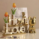 DecorBites™ Love Bear 3D Ceramic Christmas Decoration Ornaments Festive Gift