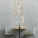 DecorBites™ Love Bird Chandelier Lighting - White Gold Designer Lustre for Dining Room