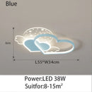 DecorBites™ Love Ceiling Lamp: Modern Adjustable LED Chandelier for Boys & Girls Room