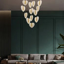 Modern white heart decorbites love chandelier for living room