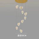 Modern white heart decorbites love chandelier for living room