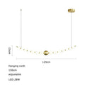 DecorBites™ Love Gold Chrome Chandelier LED Suspension Lighting for Dinning Room