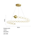 DecorBites™ Love Gold Chrome Chandelier LED Suspension Lighting for Dinning Room