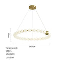 DecorBites™ Love Gold Chrome Chandelier LED Suspension Lighting for Dinning Room