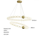 DecorBites™ Love Gold Chrome Chandelier LED Suspension Lighting for Dinning Room
