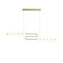 DecorBites™ Love Gold Chrome Chandelier LED Suspension Lighting for Dinning Room