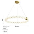DecorBites™ Love Gold Chrome Chandelier LED Suspension Lighting for Dinning Room